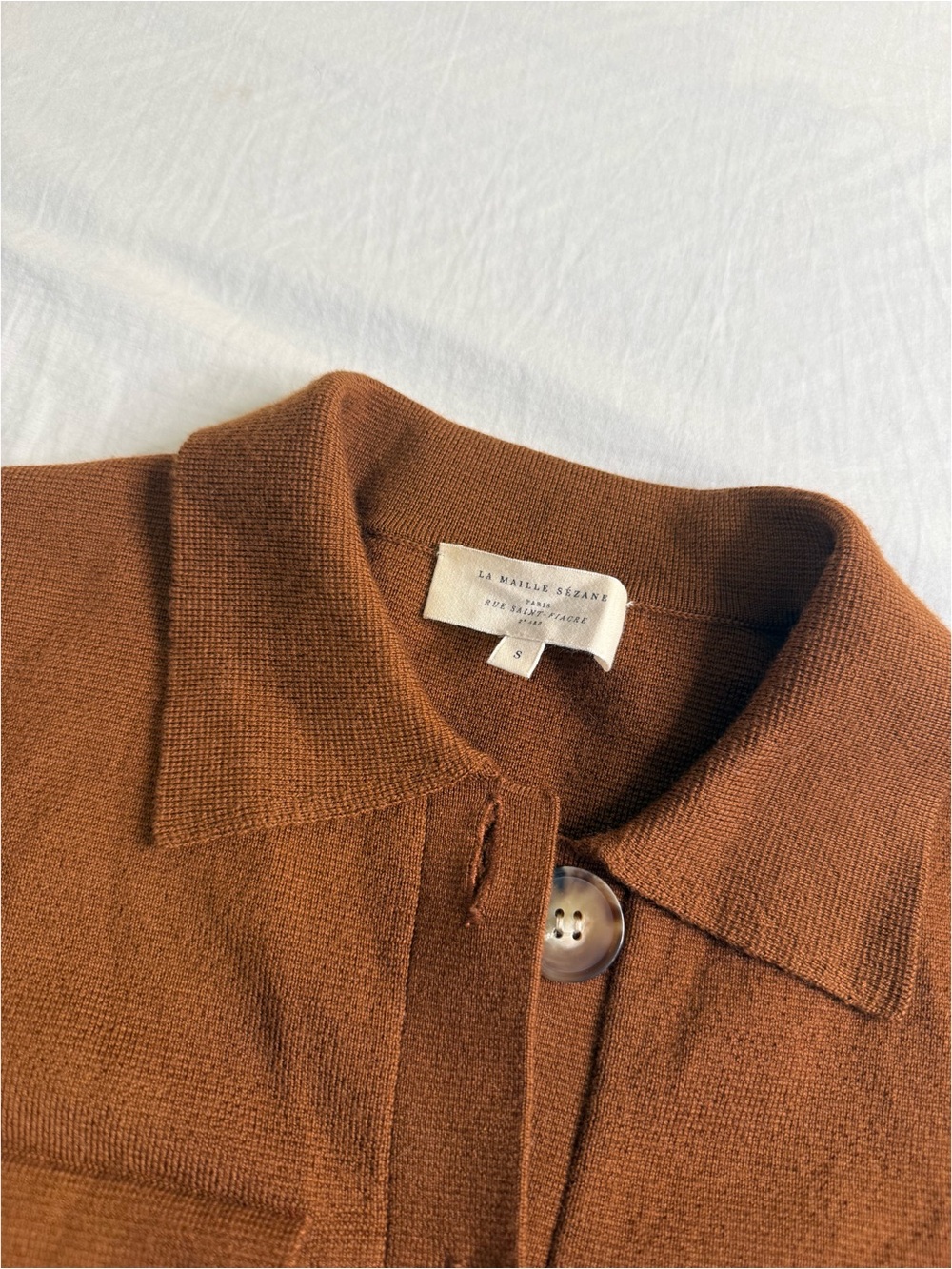 Brown Button-Front Jacket - Picture 4 of 5